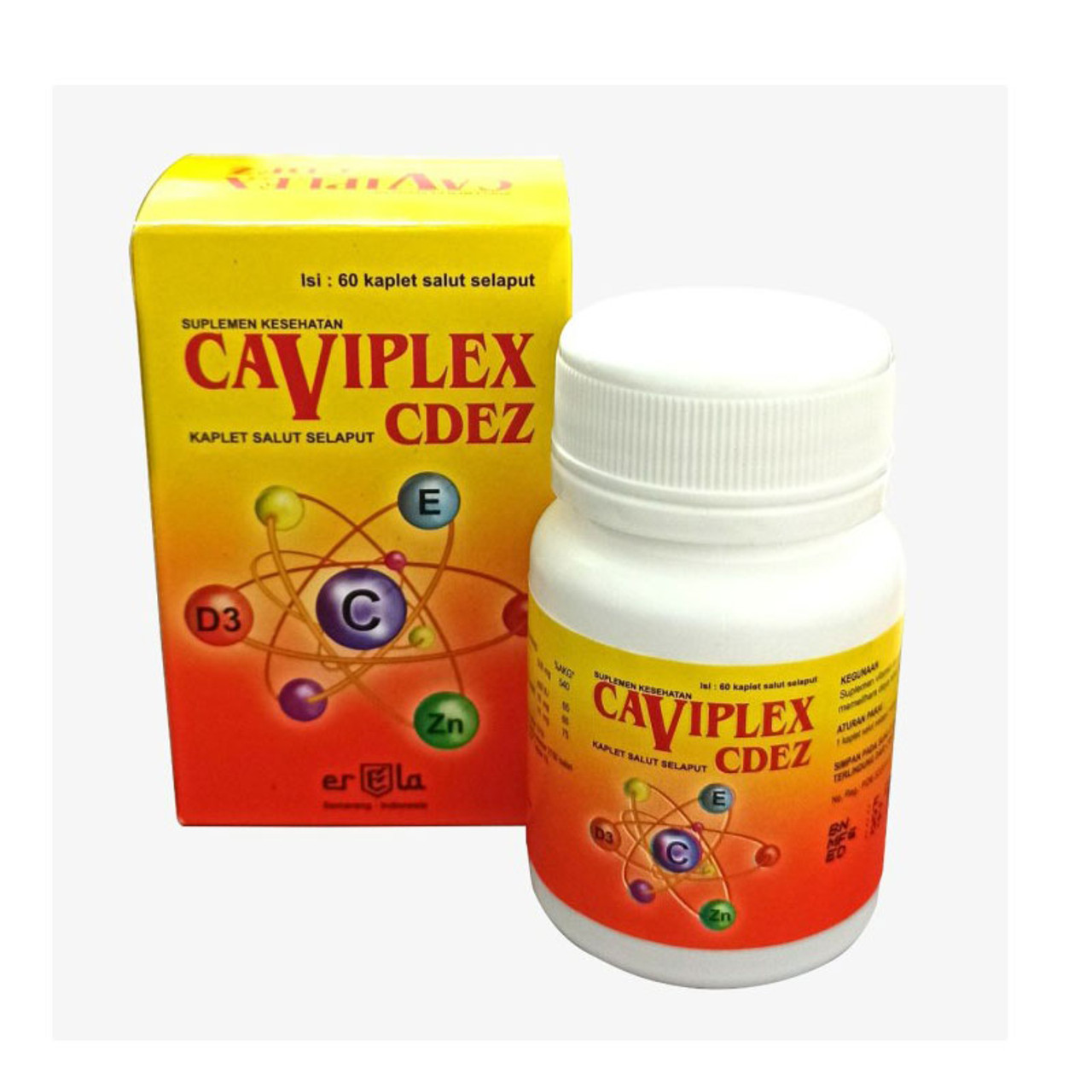 Erela Caviplex CDez 60 Kaplet Antioksidan Vitamin Zinc Suplemen Daya Tahan Tubuh.
