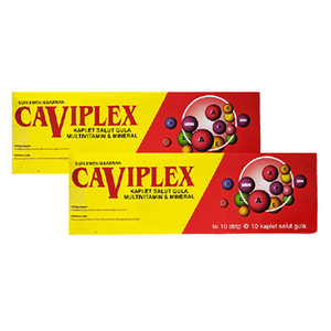 Erela Caviplex 100 Kaplet Suplemen Vitamin Mineral Ibu Hamil dan Lansia - 2 Box Erela Caviplex 100 Kaplet Suplemen Vitamin Mineral Ibu Hamil dan Lansia - 2 Box