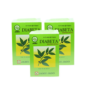 Jamu Jago Diabeta 40 Kapsul Obat Diabetes - 3 Box Jamu Jago Diabeta 40 Kapsul Obat Diabetes - 3 Box
