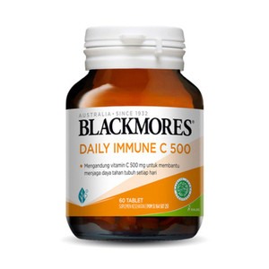Blackmores Daily Immune C 500 60 Kapsul Suplemen Vitamin C Untuk Memelihara Kesehatan dan Meningkatkan Daya Tahan Tubuh.