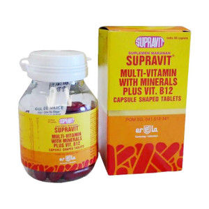 Erela Supravit 60 Kaplet Suplemen Kesegaran dan Kesehatan Tubuh Antivirus Antioksidan Erela Supravit 60 Kaplet Suplemen Kesegaran dan Kesehatan Tubuh Antivirus Antioksidan