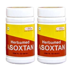 Herbamed Asoxtan 50 Kapsul Obat Cacingan dan Melancarkan BAB Alami - 2 Botol