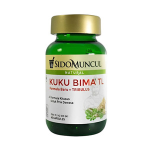Sidomuncul Kuku Bima New Formula Plus Tribulus 40 Kapsul Membantu Memelihara Stamina dan Kesehatan