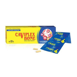 Caviplex Bone 30 Kaplet Suplemen Kalsium & Vitamin D untuk Kesehatan Tulang