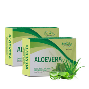 Tazakka Sabun Mandi Aloe Vera 90 gr Melembutkan dan Menutrisi Kulit - 2 Pcs
