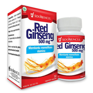 Sido Muncul Red Ginseng 30 Kapsul Obat Stamina Pria