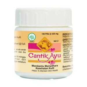 Borobudur Herbal Cantik Ayu 100 Pil Memelihara Kesehatan Kulit