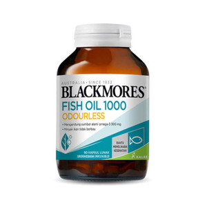 Blackmores Fish Oil 1000 isi 90 Kapsul Lunak Omega 3 Suplemen Kesehatan