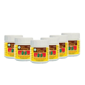 Borobudur Herbal Keling 100 Pil Obat Batu Ginjal dan Sakit Pinggang - 6 Botol