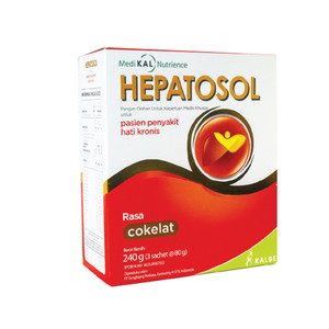 Hepatosol Cokelat 240 gr Susu Nutrisi Pasien Penyakit Hati Kronis