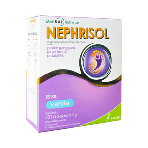Nephrisol Vanila 201 gr Susu Nutrisi Khusus untuk Pasien Ginjal Pradialisis