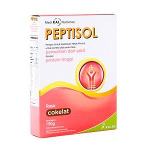 Peptisol Cokelat 190 gr Susu Nutrisi Tinggi Protein Rendah Residu