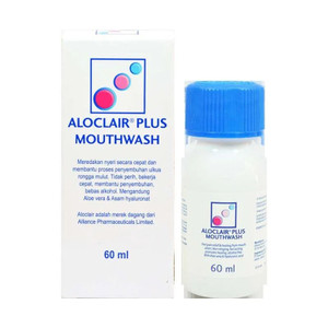 Aloclair Plus Mouthwash 60 mL Obat Kumur Sariawan dan Luka Mulut Aloclair Plus Mouthwash 60 mL Obat Kumur Sariawan dan Luka Mulut