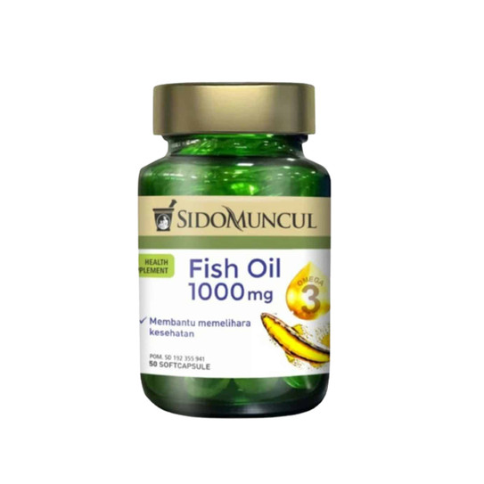 Sido Muncul Natural Fish Oil 50 Kapsul Lunak Memelihara Kesehatan Tubuh