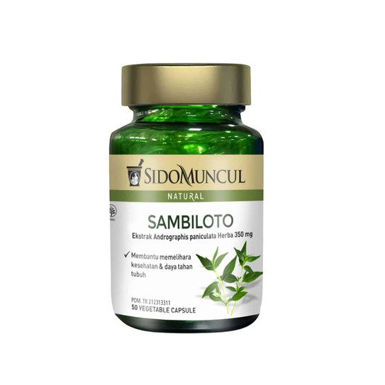 Sido Muncul Natural Sambiloto 50 Kapsul Lunak Daya Tahan Tubuh