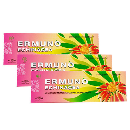 Erela Ermuno 30 Kaplet Suplemen Daya Tahan Tubuh Antivirus Antioksidan - 3 Box Erela Ermuno 30 Kaplet Suplemen Daya Tahan Tubuh Antivirus Antioksidan - 3 Box