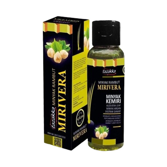 Tazakka Mirivera Minyak Kemiri100 mL Menyuburkan dan Menhitamkan Rambut
