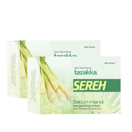 Tazakka Sabun Sereh 90 gr Mengatasi Kulit Berjerawat - 2 Pcs Tazakka Sabun Sereh 90 gr Mengatasi Kulit Berjerawat - 2 Pcs