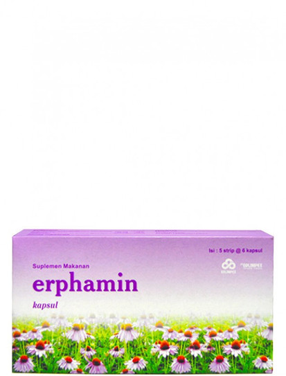 Erlimpex Erphamin 30 Kapsul Antivirus dan Memelihara Daya Tahan Tubuh