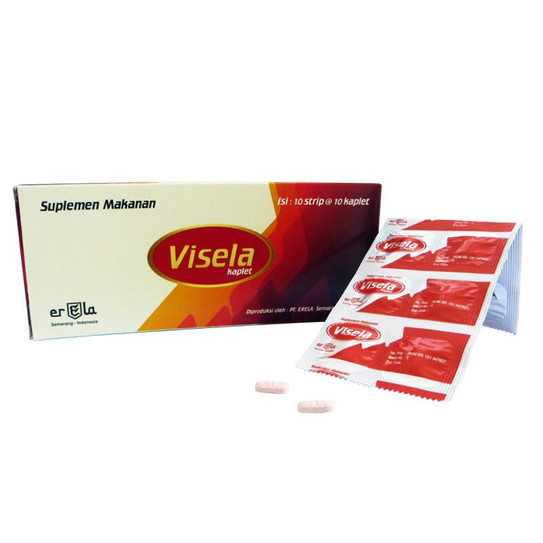 Erela Visela 100 Kaplet Suplemen Asam Folat Ibu Hamil dan Lansia