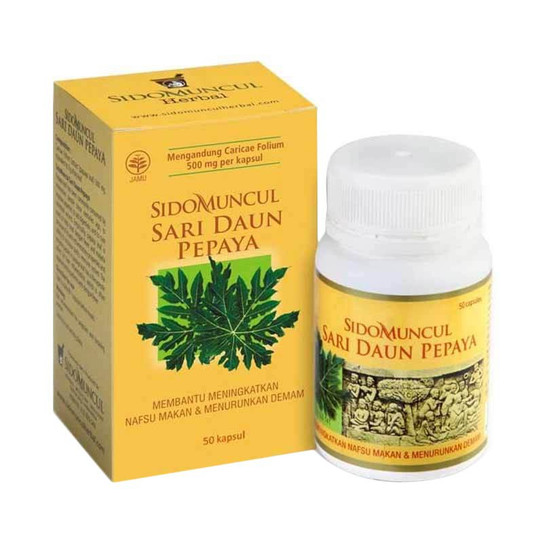 Sido Muncul Sari Daun Pepaya 50 Kapsul Meningkatkan Nafsu Makan dan Menurunkan Demam
