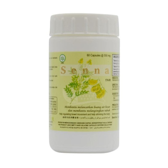 Borobudur Herbal Senna 60 Kapsul Obat Pelangsing dan Diet