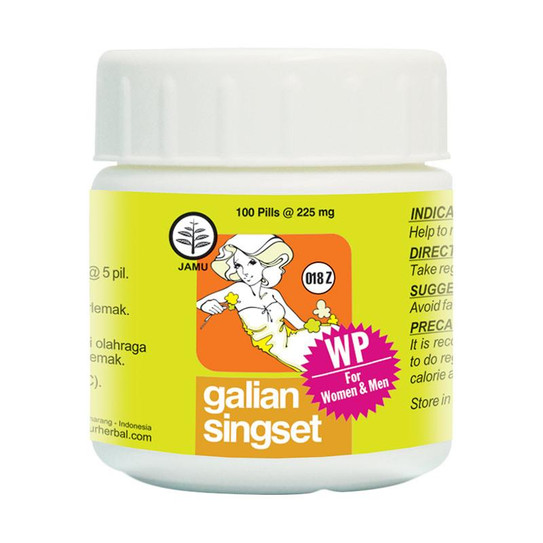 Borobudur Herbal Galian Singset 100 Pil W/P Obat Pelangsing dan Diet