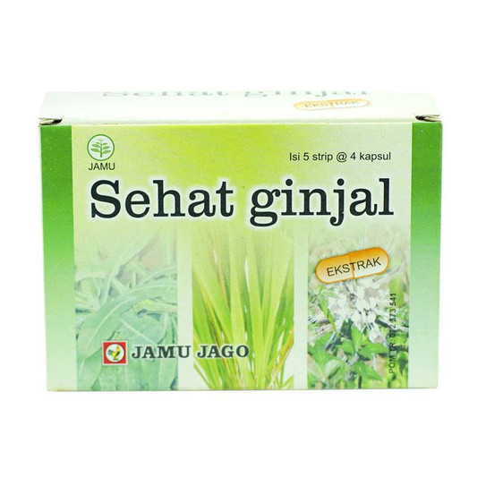 Jamu Jago Sehat Ginjal 20 Kapsul Obat Batu Ginjal