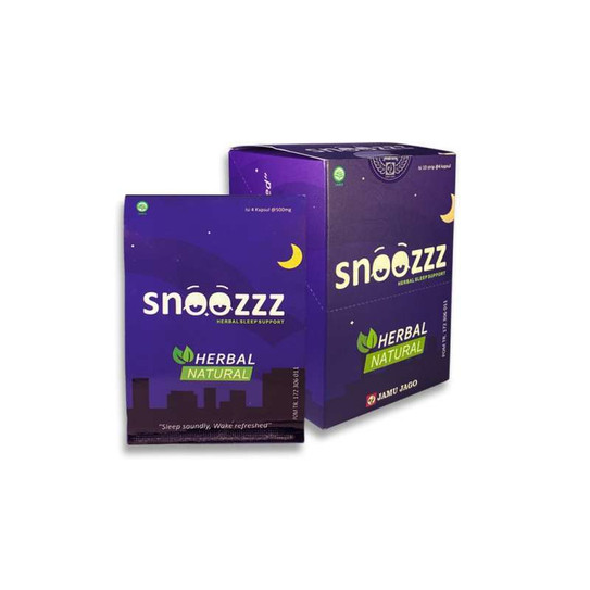 Jamu Jago Snoozzz 40 Kapsul Obat Insomnia Meringankan Gangguan Sulit Tidur Jamu Jago Snoozzz 40 Kapsul Obat Insomnia Meringankan Gangguan Sulit Tidur