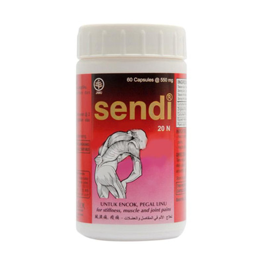 Borobudur Herbal Sendi 60 Kapsul Obat Sakit Pinggang