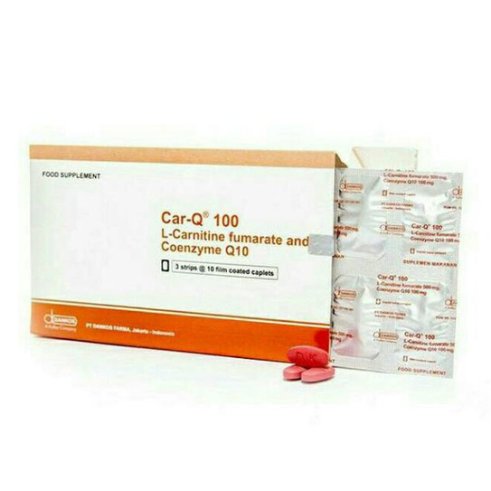 Car-Q 100 isi 30 Kaplet Antioksidan Suplemen Kesehatan Jantung