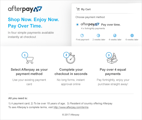 Afterpay Instruction