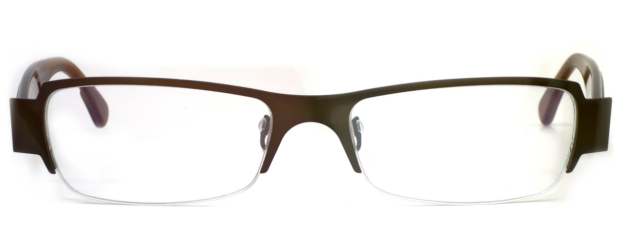 ; DEMO LENS 882 Harry Larys French Optical Eyewear Neals Eyeglasses in Satin Rust 