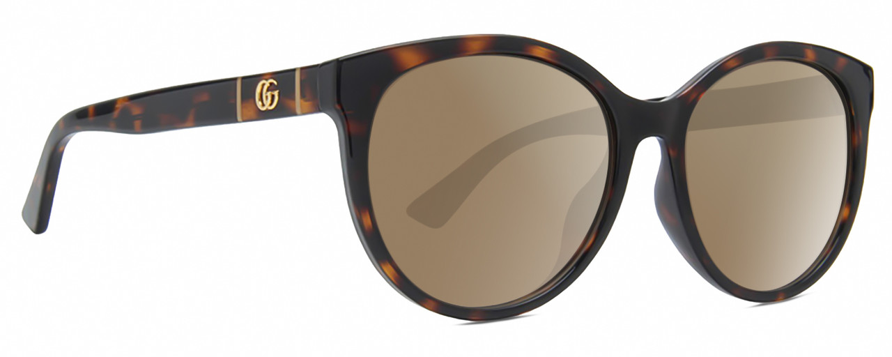 Gucci GG0636SK Womens Round Polarized Sunglasses Tortoise  display picture 3