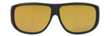 Jonathan Paul® Fitovers Eyewear X-Large Pilot in Matte-Black & Yellow AV001Y