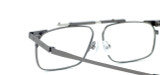 Calabria FAST-FOLD Metal Folding Eyeglasses w/ Case in Pewter :: Custom Left & Right Lens