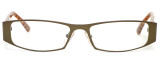 Harry Lary's French Optical Eyewear Volcany in Gold Brown (456)