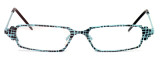 Harry Lary's French Optical Eyewear Ferrary in Teal Black (717)