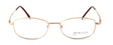 Calabria MetalFlex U Pewter Designer Eyeglasses LL in Gold :: Rx Single Vision