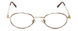 MetalFlex Designer Eyeglasses Model M in Gold-Demi-Amber 46mm :: Custom Left & Right Lens