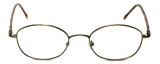 FlexPlus Collection Designer Eyeglasses Model 82 in Ant-Gold 50mm :: Rx Single Vision