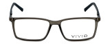 Calabria Viv Designer Eyeglasses 239 in Grey-Black 53mm :: Custom Left & Right Lens