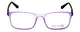 Calabria Viv Designer Eyeglasses 241 in Purple-Black 53mm :: Custom Left & Right Lens