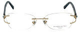 Marchon Designer Eyeglasses Airlock 830-219 in Gold 52mm :: Progressive