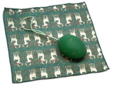 Holiday Christmas Theme Cleaning Cloth, The Egg in Green (Style 1)