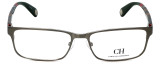 Carolina Herrera Designer Eyeglasses VHE074-0H41 in Gunmetal Tortoise 56mm :: Custom Left & Right Lens