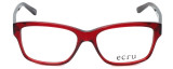 Ecru Designer Reading Glasses Collins-062 in Red 53mm