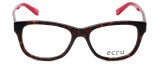 Ecru Designer Eyeglasses Morrison-051 in Tortoise-Red 51mm :: Custom Left & Right Lens