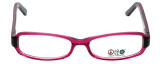 Daisy Fuentes Designer Eyeglasses DFPEACE410-130 in Berry Black 52mm :: Progressive