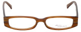 Daisy Fuentes Designer Reading Glasses DFMIA-247 in Brown Pearl 49mm